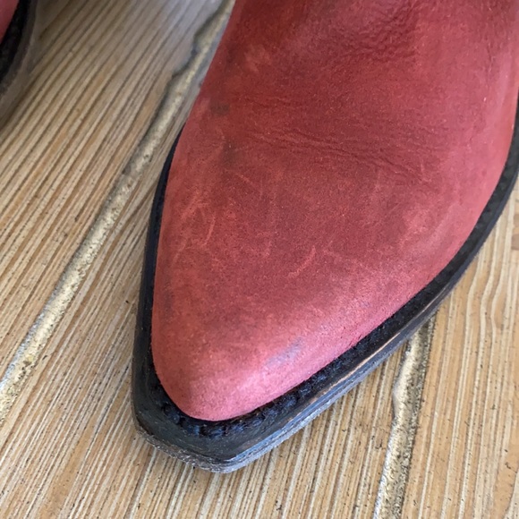 Liberty Black Vegas Fringe Boots Rojo LB71124  6 - Picture 7 of 12